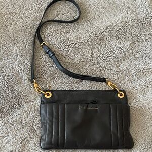 Marc by Marc Jacobs Black Quilted Crossbody Bag Leather Purse